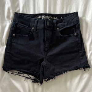 American Eagle Outfitters Women's Black Denim Shorts